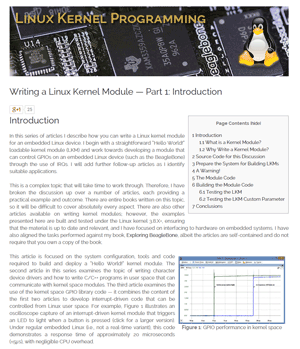 Writing a Linux Loadable Kernel Module Part 1